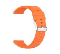 HBGRVCKS Watch Strap Universal Watch Straps 20mm 22mm Quick Release Silicone Band Soft Rubber Wristband WaterProof(Orange,22mm)