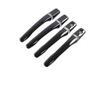 HBGURM Car Door Handle Cover for Mitsubishi for Outlander for Lancer for Mirage for Evolution 2003-2006 Door Handle Protector Cover(Black 2 Keyholes)