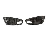 HBGURM Carbon Fiber Car Interior for 1 Series E81 E82 E87 E88 2007-2011 Door Handle Bowl Cover Trim Chrome ABS Accessories 2/4PCS (2 Pcs Carbon Fiber)
