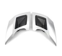 HBGURM For Land Rover For Discovery 5 2017 2018 2019 2020 2021 Gloss Black/Silver 2Pcs Car Rear Tail Exhaust Cover Trim (Silver)