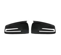 HBGURM For Mercedes For Benz A B C E S CLA GLA GLK Class W176 W246 W204 W212 W221 C177 X204 X156 Carbon Fiber Car Rearview Mirror Cover (Bright black)