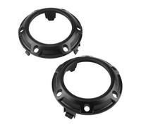 HBGURM For Mitsubishi For Outlander 2007 2008 2PCS Front Fog Light Lamp Black Cover Frame 6400A739
