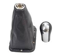 HBGURM Gear Shifter Knob Manual Gear Shift Lever Knob Stick Head Handball Gaiter Boot Cover Case for Toyota for Avensis T25 MK2 II 2003-2009(5 Speed)