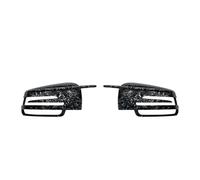 HBGURM Side Mirror Cap Covers For Mercedes For Benz W176 W246 W212 W204 C117 X156 X204 W221 C218 A B C E S CLA GLA GLK Class Black Replace (Forged Carbon Look)