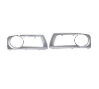 HBGURM Silver Frame Cover For X6 E71 2012 2013 2014 Car Front Bumper Fog Light Lamp Trim 51117312595 51117312596(Left and right)