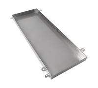 HBHXDZ Stainless Steel AC Drip Pan, Drain Pan with Smooth Edges, Seamless Welded Outlets, The Oil Drip Tray Has 4 Mounting Holes(33.1x15.0 in/84x38 cm)