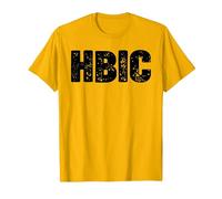 HBIC T-Shirt, Men, Golden Yellow, Large