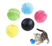 HBINGL Electric Magic Roller Ball with 4 Ball Cover, Active Rolling Ball For Dogs Automatic Rolling Ball Toy Dog Cat Funny Rolling Educational Moving Toy for Dog Training Sports Practice Pet Play