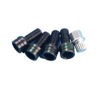 HBIS Compatible With For Caddy 2004-2008 Axle Tire Bolts Steel Bolts Auto Parts Hub Bolts Wheel Bolt Auto Parts Wheel Parts OEM:8D0601139F006 Car wheel Lug bolts