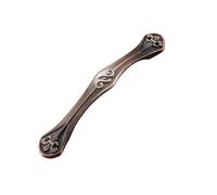 HBJzxlOK Red Bronze Handle Kitchen Door Knob Cabinet Drawer Closet Antique Shabby Chic Handles Dresser Knobs Furniture Pulls(6016-96mm)