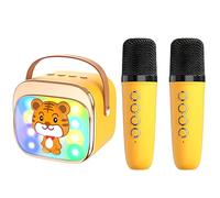 HBKJ Mini Karaoke Machine for Kids with 2 Wireless Microphones for Girls, Fun Mini Karaoke Machine for Kids Ages 3-12 - Best Christmas or Birthday Gift for Girls and Boys