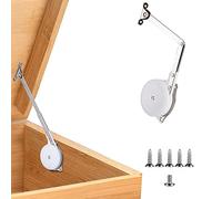 HBL 1 Pack | Toys Box Hinges Soft Close Lid Support Hinges for Wooden Toy Box, Cedar & Benches, Made of Zinc Alloy, Safety & Heavy Duty