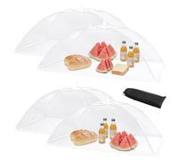 HBlife 4 Pack Mesh Food Covers for Outside, 2 Pack-40x24in, 2 Pack-32x24in