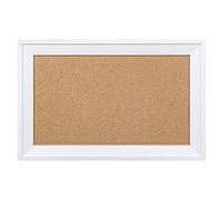 HBlife Cork Board Bulletin Board 11 x 17 inch with White Frame Rectangle Decorative Hanging Pin Board Perfect Decor for Office & Home,Message Board or Vision Board