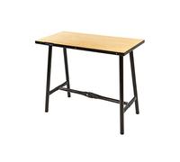 HBM 100 cm. heavy quality folding workbench with black wooden top