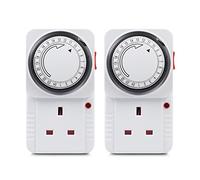 HBN 24Hour Mechanical Timer Plug Socket UK,Light Timers for Home Security