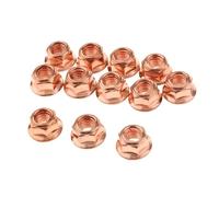 HBNYHLKW 12x Turbo Exhaust Stud Nuts M8 Turbo Exhaust Manifold Nuts Exhaust Stud Hex Bolts Screws