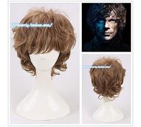 Hbo Game Of Thrones Tyrion Lannister Wig Peter Dinklage Brown Curly Hair Costumes