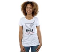 HBO Women's Single & Fabulous Cotton T-Shirt in White | Size: 2XL HBO White 2XL