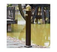 HBOOMOEM Antifreeze Frost Free Outside Courtyard Water Faucet，Square Vertical Courtyard Column Faucet，Suitable for Villas, Courtyards, Homestays, and Scenic Spots.(114cm/44.9in,A)