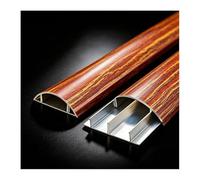 HBOOMOEM Cable Hider, Floor Cable Covers for Cords, Designed to Conceal Extension Cords and Various Cables, Suitable for Use in Office, Home, and Outdoor Environments.(Mahogany Wood Grain,No. 3-1m)