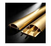 HBOOMOEM Cable Hider, Floor Cable Covers for Cords, Designed to Conceal Extension Cords and Various Cables, Suitable for Use in Office, Home, and Outdoor Environments.(Gold,No. 3-1m)