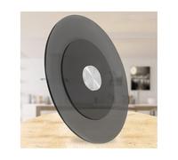 HBOOMOEM Clear Glass Lazy Susan Rotating Tray，Large Rotating Food Serving Lazy Susan Table，Silent Bearings, Suitable for Banquets, Parties, and Family Dinners.(Black,100CM/39.4in)