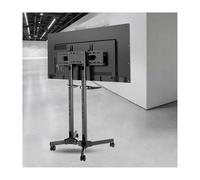 HBOOMOEM Height Adjustable Mobile Tv Cart Up，Portable Rolling Floor Tv Mount With Wheels，Easy To Move, Suitable For Offices, Homes, Schools, And Exhibition Halls.(32-65in)