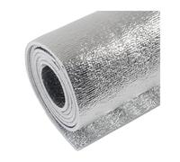 HBOOMOEM Insulation Roll Radiator Foil，Thermal Insulation Aluminium Foil Membrane，Suitable for Windows, Floors, Cooling Boxes, Roofs, Attics, Exterior Walls and Homes.(100CM/39.4IN,1CM/0.39IN)