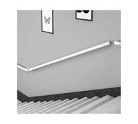 HBOOMOEM Safety Wall Mounted Hand Rails，Industrial Wrought Iron Banister Handrail，Comes with an Installation Kit, Suitable for Offices, Villas, Garages, and Balconies.(White,450CM/177.2in)