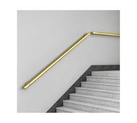 HBOOMOEM Safety Wall Mounted Hand Rails，Industrial Wrought Iron Banister Handrail，Comes with an Installation Kit, Suitable for Offices, Villas, Garages, and Balconies.(Gold,580CM/228.3in)