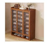HBOOMOEM Shoe Cabinet，Space Saving Shoe Storage Cupboard，Hallway Cupboard Storage Organiser，Large-Capacity Dustproof Shoe Cabinet Suitable For Corridors, Living Rooms And Bedrooms.(Brown,88*32*110CM)
