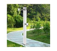 HBOOMOEM Square Vertical Courtyard Column Faucet,Freestanding Outdoor Vertical Square Garden Water Column,Suitable for Villas, Gardens, and Courtyards, Easy to Install.(Metallic,Normal_B)