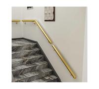 HBOOMOEM Stair Handrail for Indoor Outdoor,Non-Slip Stair Railings with Brackets,Easy to Install, Suitable for Children, Disabled People and The Elderly.(Gold,450CM/177.2in)
