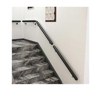 HBOOMOEM Stair Handrail for Indoor Outdoor,Non-Slip Stair Railings with Brackets,Easy to Install, Suitable for Children, Disabled People and The Elderly.(Black,420CM/165.4in)