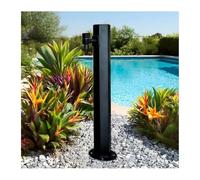 HBOOMOEM Vertical Pillar Floor Mount Water Tap，Freestanding Outdoor Vertical Square Garden Water Column，Suitable for Garden, Backyard, Lawn, Sanitation, Etc.(Hexagonal,60CM/23.6IN_A)