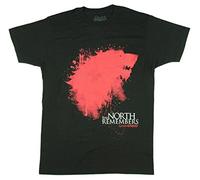 HBO'S Game of Thrones Men's The North Remembers Direwolf T-Shirt, Stark White, X-Large