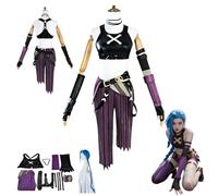 HBQC Anime cosplay costume Arcane Season 2 JinxcospIay costume full set wig set adult Halloween carnival party set