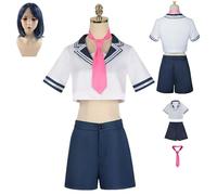 HBQC Anime Cosplay Costume 'I Want To Eat Your Pancreas' Hoshikawa AicospPay Costume Full Set Wig Set Adult Halloween Carnival Party Dress Up