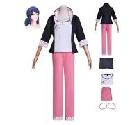 HBQC Anime Cosplay Costume MIRACULOUS LADYBUG Marinette Cosplay Full Set Wig Costume Set - Adult Style, Halloween Carnival Party Dress Up