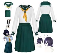 HBQC Anime Gushing Over Magical Girls Character Hoshino Maihime Complete Outfit - Adult Fashion Wig Costume, Christmas And Halloween Carnival Parties