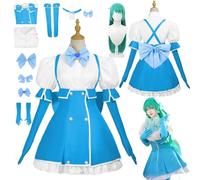 HBQC Anime Gushing Over Magical Girls Character Minakami Sayo Complete Outfit - Adult Fashion Wig Costume, Christmas And Halloween Carnival Parties