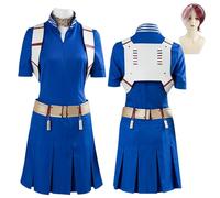 HBQC Anime My Hero Academia Cosplay Shoto Todoroki Uniform Set - Adult Full Costume Set, Suitable For Halloween Carnival Parties, Comic Exhibitions, And Anime Conventions