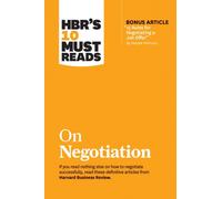 HBRS 10 MUST READS ON NEGOTIATION by Harvard Business Review Paperback Self Help