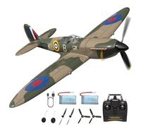 HBSAPKKA RC Plane 4CH Remote Control Airplane 2.4GHz Ready Age 14+ to Fly SPITFIRE RC Airplane with Xpilot Stabilization System & One Key Aerobatic for Adults Kids Beginners