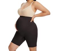 HBselect Womens Maternity Shorts High Waist Anti Chafing Pregnancy Shapewear Overbelly Shorts Maternity Shapewear