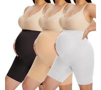 HBselect Womens Maternity Shorts High Waist Anti Chafing Pregnancy Shapewear Overbelly Shorts Maternity Shapewear