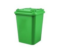HBSSP Outdoor Plastic Trash Bin Kitchen Large Capacity Garbage Bin With Lid for Porch Backyard Deck Patio(32L)