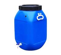 HBSSP RV Bucket Camping Rain Barrel Plastic Water Storage Container with Faucet Food Grade Bucket for Safe & Storage，Shipping(Blue,30L)