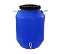 HBSSP RV Bucket Camping Rain Barrel Plastic Water Storage Container with Faucet Food Grade Bucket for Safe & Storage，Shipping(Blue,60L)